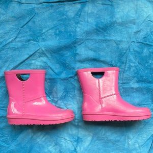 UGG - kids pink rain boots size 11